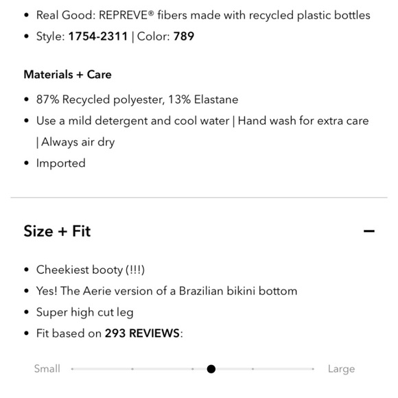 SOLD Aerie super high cut cheekiest bikini bottoms - Picture 10 of 10